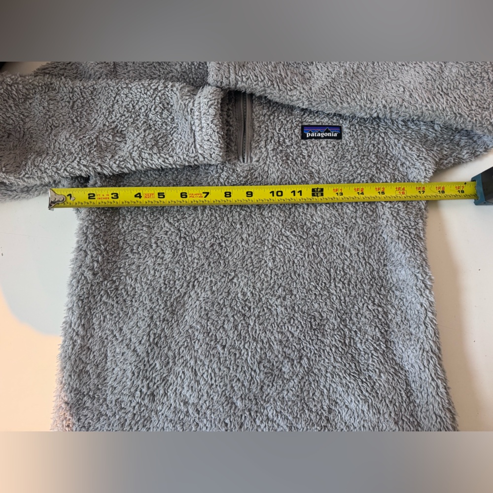 Patagonia Jacket Womens XS Gray Los Gatos Fuzzy 1/4 Quarter Zip Pullover - Picture 11 of 14